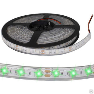 Светодиодная лента RUICHI, 5050, 300 LED, IP68, 12 В, цвет зеленый, длина 5 м 