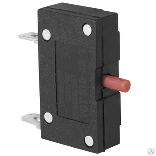 Автоматический выключатель RUICHI L-MZ-01E, 31.4х25.7х14.3 мм, 10 A, постоянный и переменный ток, корпус черный, кнопка 