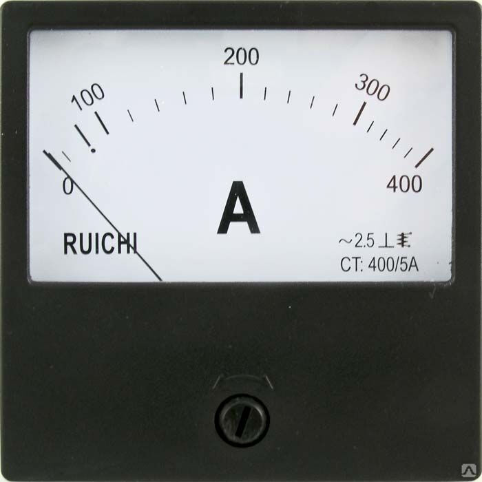 Амперметр переменного тока аналоговый RUICHI Ц42300 400/5 А, 50 Гц