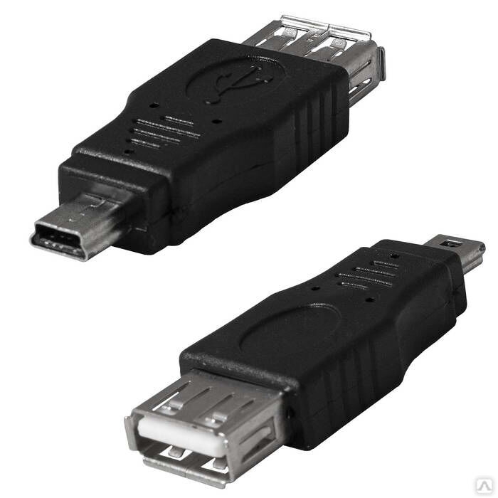 Разъём USB RUICHI USB 2.0A (f) -mini USB B (m)