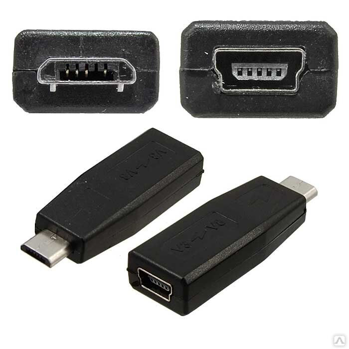 Разъем USB RUICHI USB-F Mini to USB-M Micro