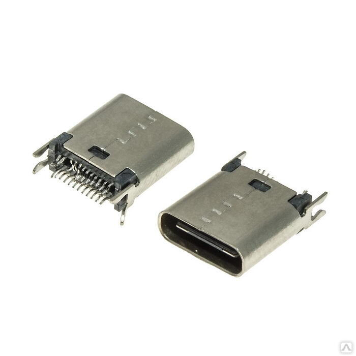 Разъем USB RUICHI USB3.1 TYPE-C 24PF-012, 24 контакта