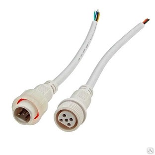 Разъем герметичный кабельный штекер-гнездо Ruichi BLHK16-5PW, 5 контактов, IP67, 5 А, 250 В, белые 