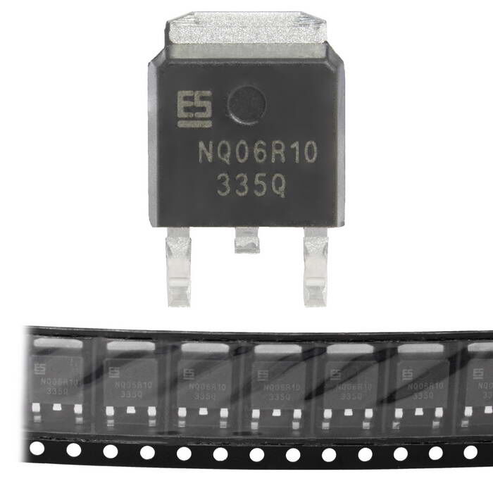 Транзистор полевой (MOSFET), N-канал, 60 В, 58 А, 7.5 мОм, TO-252 (DPAK) ESNQ06R10 Elecsuper