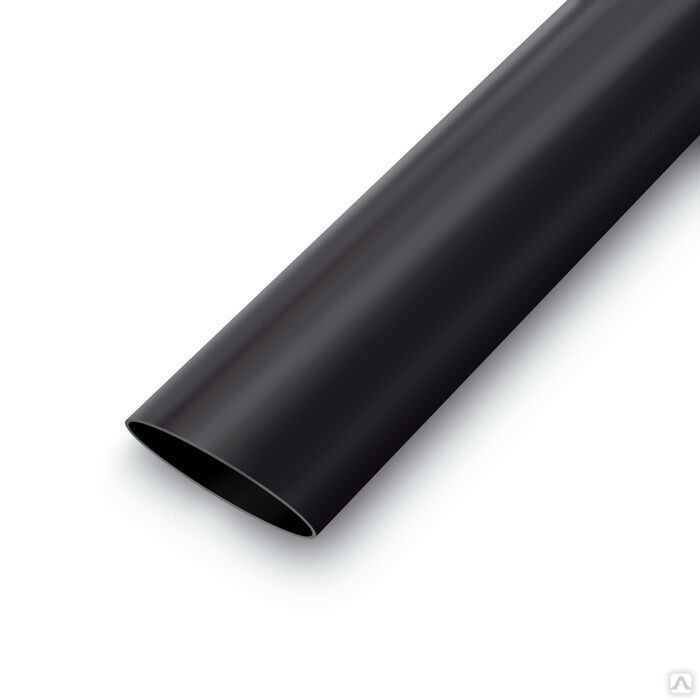 Трубка термоусаживаемая с клеевым слоем Ruichi, диаметр 4,8 мм, цвет черный, 1 м