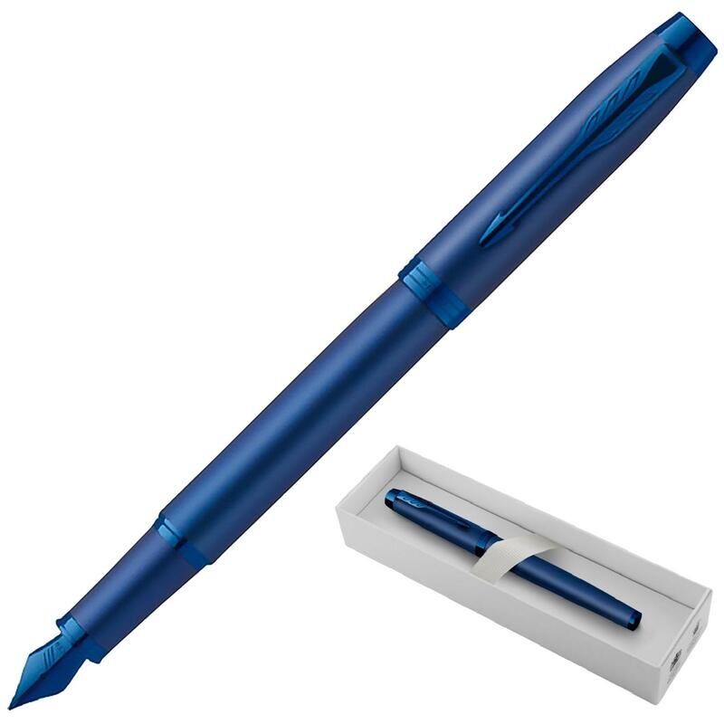 Ручка перьевая Parker IM Professionals Monochrome Blue цвет чернил синий цвет корпуса синий металлик (артикул производит