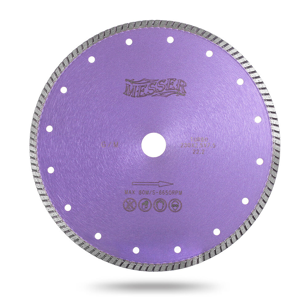 Алмазный турбо диск Messer G/M. Диаметр 180 мм. MESSER