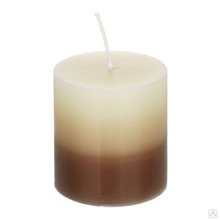 LADECOR Свеча ароматическая, парафин, градиент, 7x7,5 см, аромат ваниль #1
