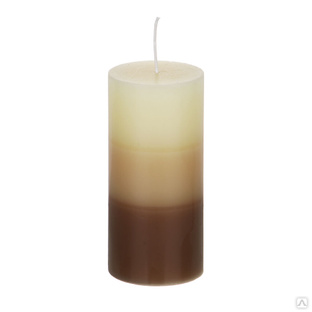 LADECOR Свеча ароматическая, парафин, градиент, 7x15 см, аромат ваниль #1