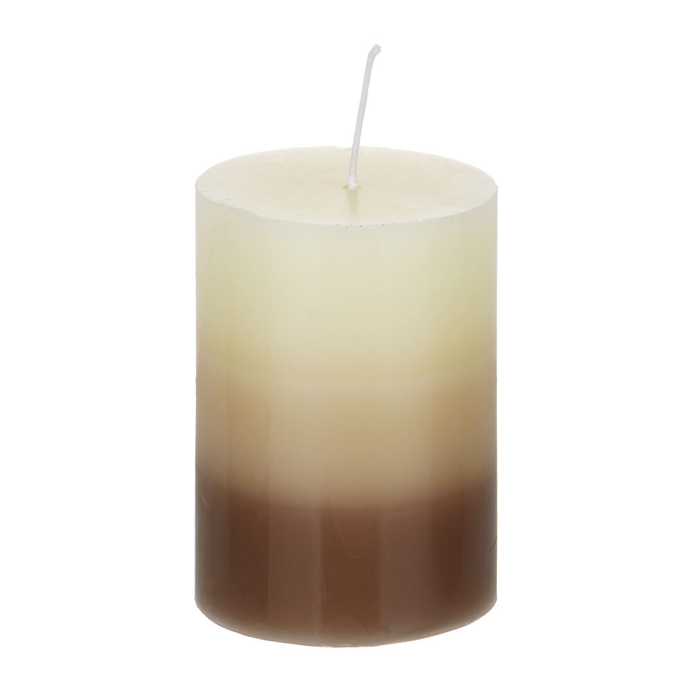 LADECOR Свеча ароматическая, парафин, градиент, 7x10 см, аромат ваниль