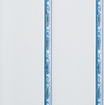 Панель ПВХ Dekostar (ДекоРуст) Люкс 3-х секционная Элегия голубая 240*4000 мм (упак 10 шт)
