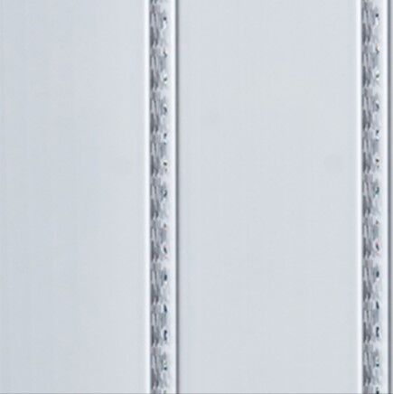 Панель ПВХ Dekostar (ДекоРуст) Люкс 2-х секционная Серебро кантри 240*6000 мм (упак 10 шт)
