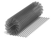 Сетка-рабица с полимерным покрытием, хаки, Диаметр 2.3 мм, Размер ячейки: 50х50 мм