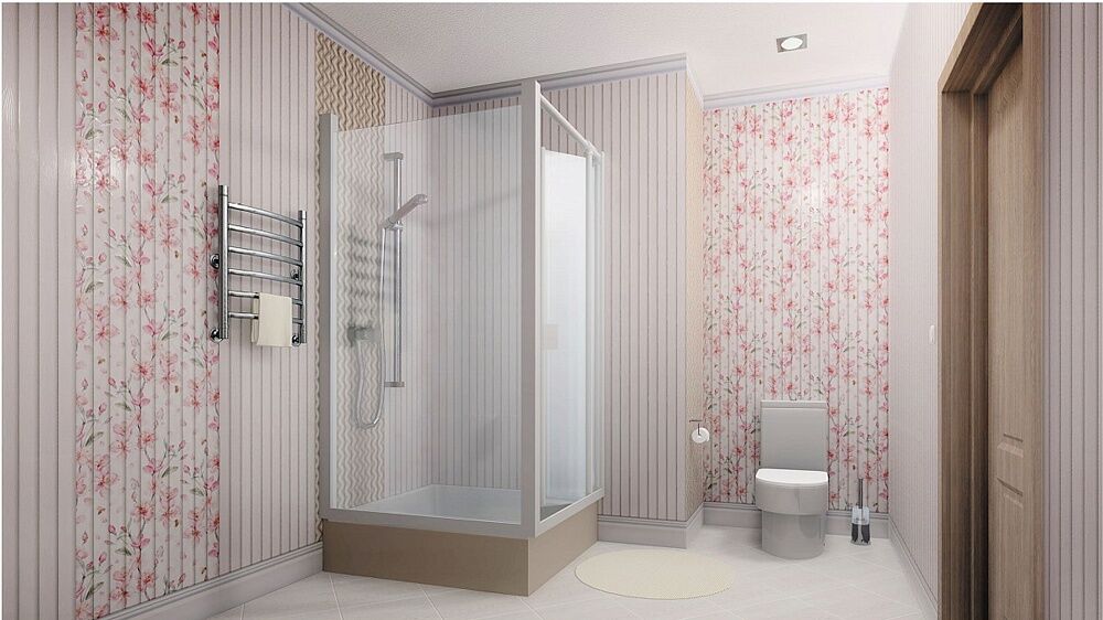 Панели для ванной. Ванная панелями ПВХ. Пластиковые панели для ванной. Комнаты из пвх панелей