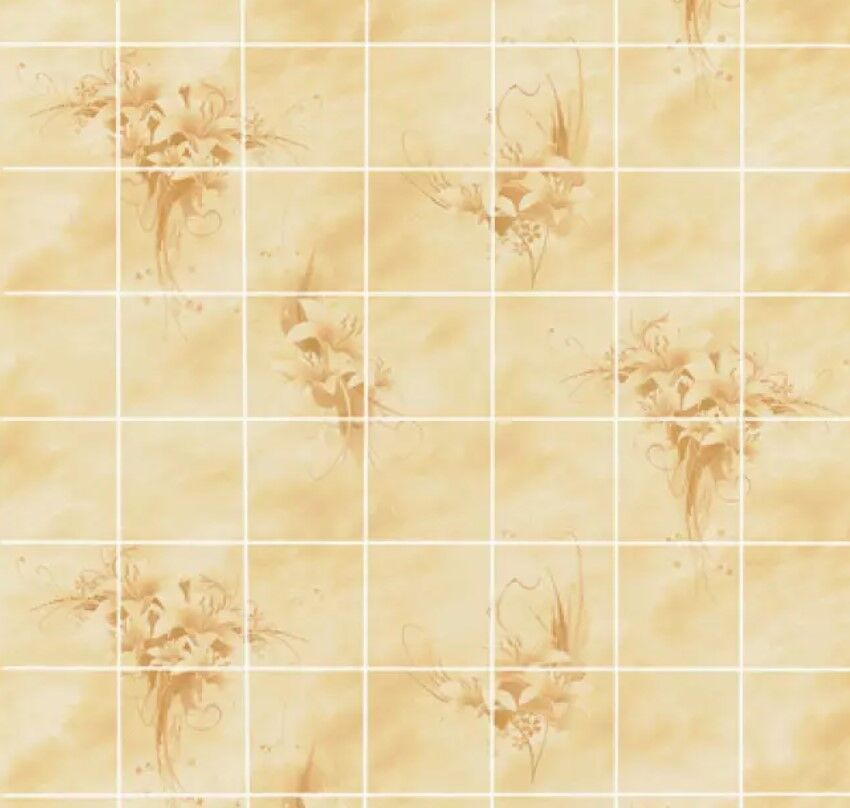 Панель листовая ХДФ АКВАТОН Букет цветов Песок 1220*2440 мм