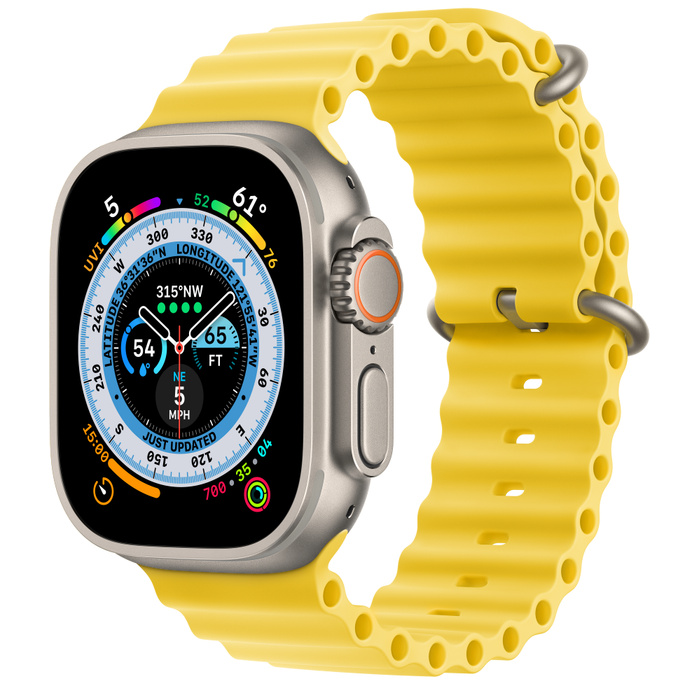 Apple Watch Ultra 49mm Ocean Band Yellow