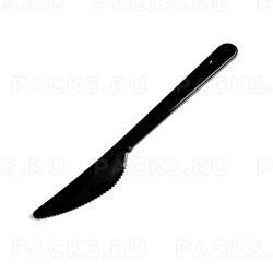 Одноразовый Нож пластиковый 150 мм черный АРУС 100/4000