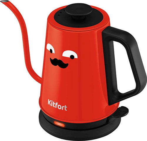 Чайник для варки кофе Kitfort КТ-6194-1, черно-красный КТ-6194-1 черно-красный