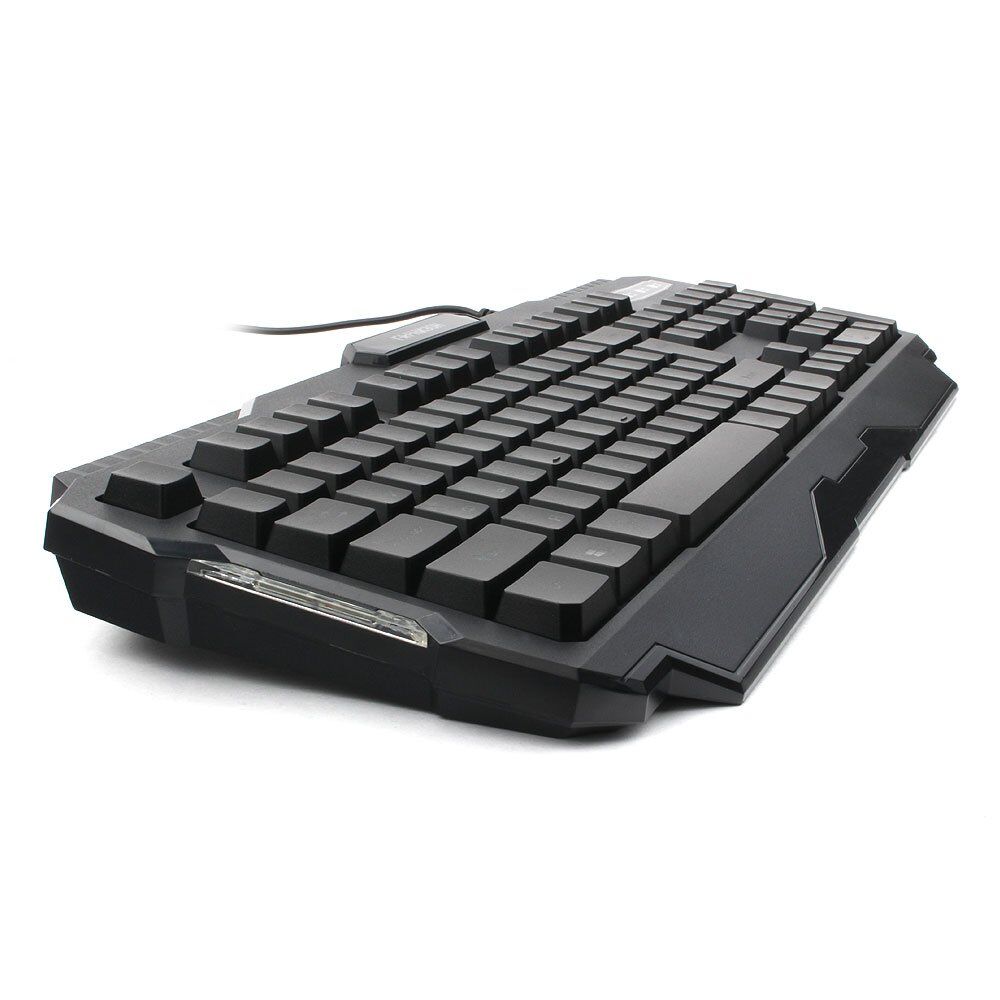 Клавиатура проводная игровая Гарнизон GK-330G, мембранная, 104 клавиш, подсветка Rainbow, мультимедиа, кабель 1.5м, черн 3