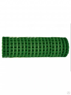 Решетка заборная в рулоне, 1,6х25 м, ячейка 22х22 мм, пластиковая, зеленая 