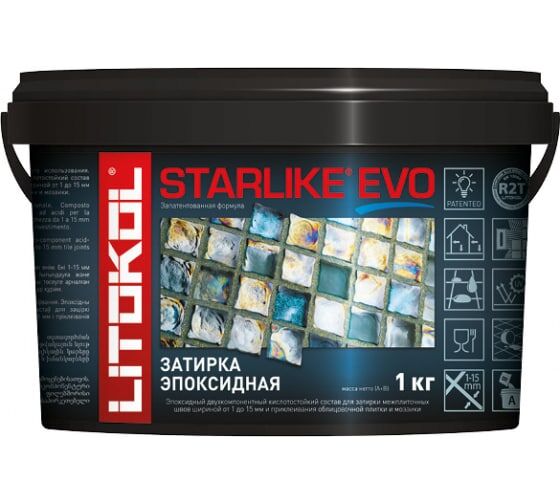 Затирка эпоксидная STARLIKE EVO Class Cold Collection ~RG-R2T~ bianco titanio (S.105) 1кг