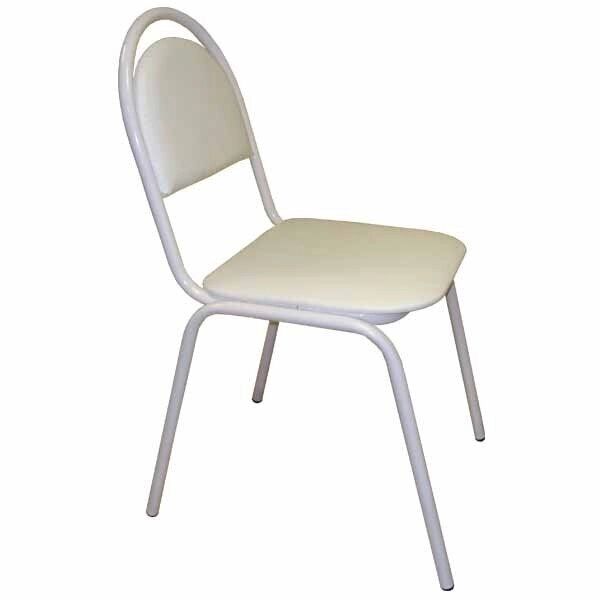 Офисный стул СМ 8 V5 (к/з белый мрамор, каркас белый)