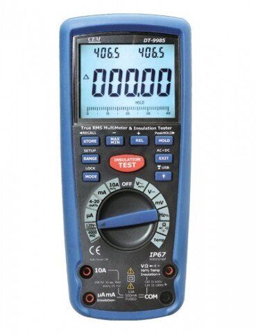 DT-9985 Измеритель сопротивления изоляции с True RMS мультиметром CEM