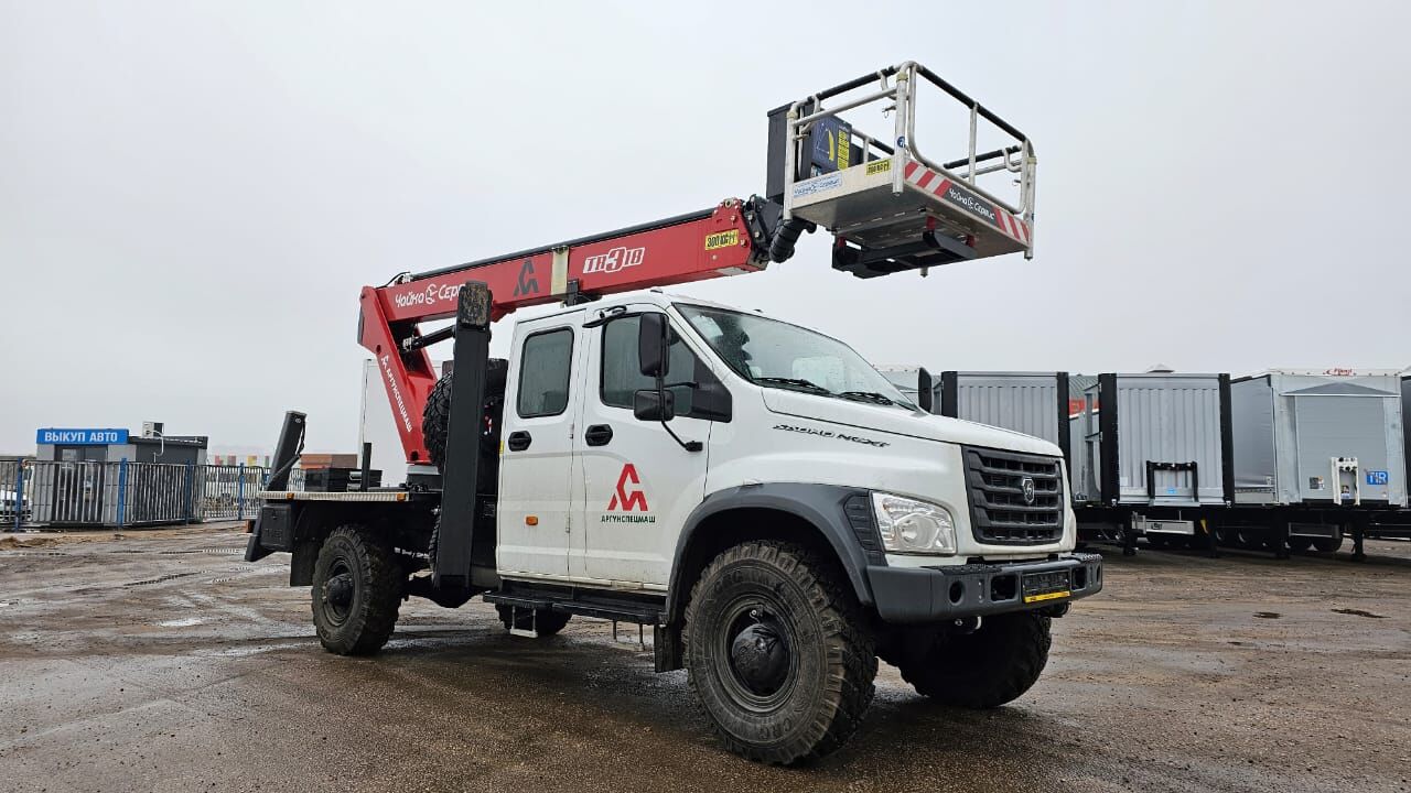 Автовышка 18 метров Газон 4х4, цена в Москве от компании Автокраны  Волгоинвест и КМУ Спецтехника