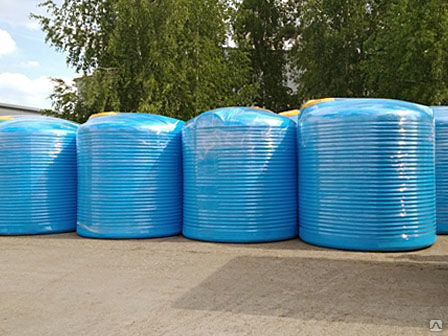 Изготовление бочки пластиковой 10 куб.м -10000 литров для хранения воды и топлива Пласт Инжиниринг