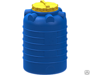 Накопительная емкость пластиковая цилиндрическая 300 литров для хранения Пласт Инжиниринг