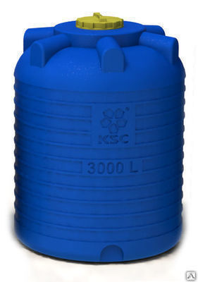 Накопительный пластиковый бак емкостью 3000 литров для хранения питьевой воды в кафе, ресторанах, столовых, общепите