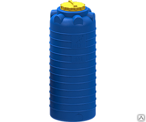 Цилиндрическая бочка для полива на дачу 750 литров пластиковая Пласт Инжиниринг