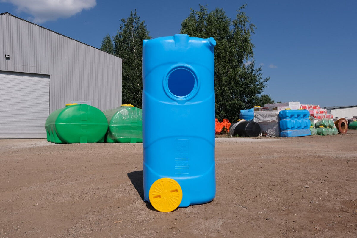 Бочка пластиковая прямоугольная 1000 литров для водоснабжения, водоочистки, водоотведения