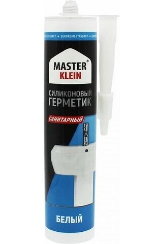 Герметик силиконовый санитарный белый ПРОФИ "Master Klein"" 280мл. (25)