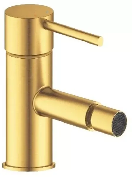 Смеситель для биде «Remer» X-Style X20BG с донным клапаном брашированное золото