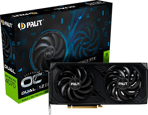 Видеокарта Palit GeForce RTX 4070 DUAL OC 12GB (NED4070S19K9-1047D)