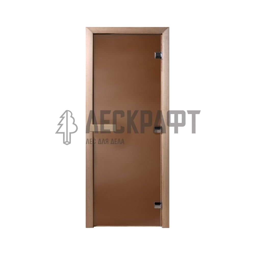 Дверь бронза 8 * 700 * 2000 мм сорт ольха с порогом,3 петли-д/сауны Maestro Woods