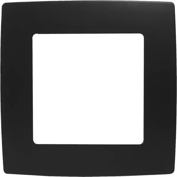 Рамка для розеток и выключателей Эра 12-5001-05 1 пост цвет черный ЭРА None