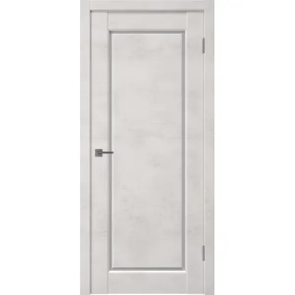 Дверь межкомнатная Манxэттен 1 остеклённая ПВХ ламинация цвет лофт крем 60x200 см (с замком и петлями) VFD Манхэттен 1