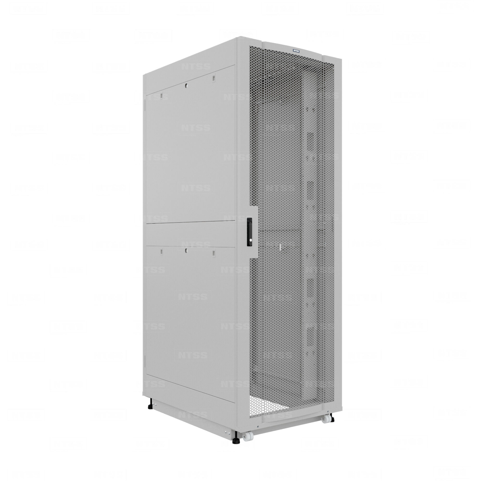 19" Напольный серверный шкаф NTSS ПРОЦОД PC 45U 800х1070 мм, передняя дверь перфорация, задняя дверь распашная двойная п