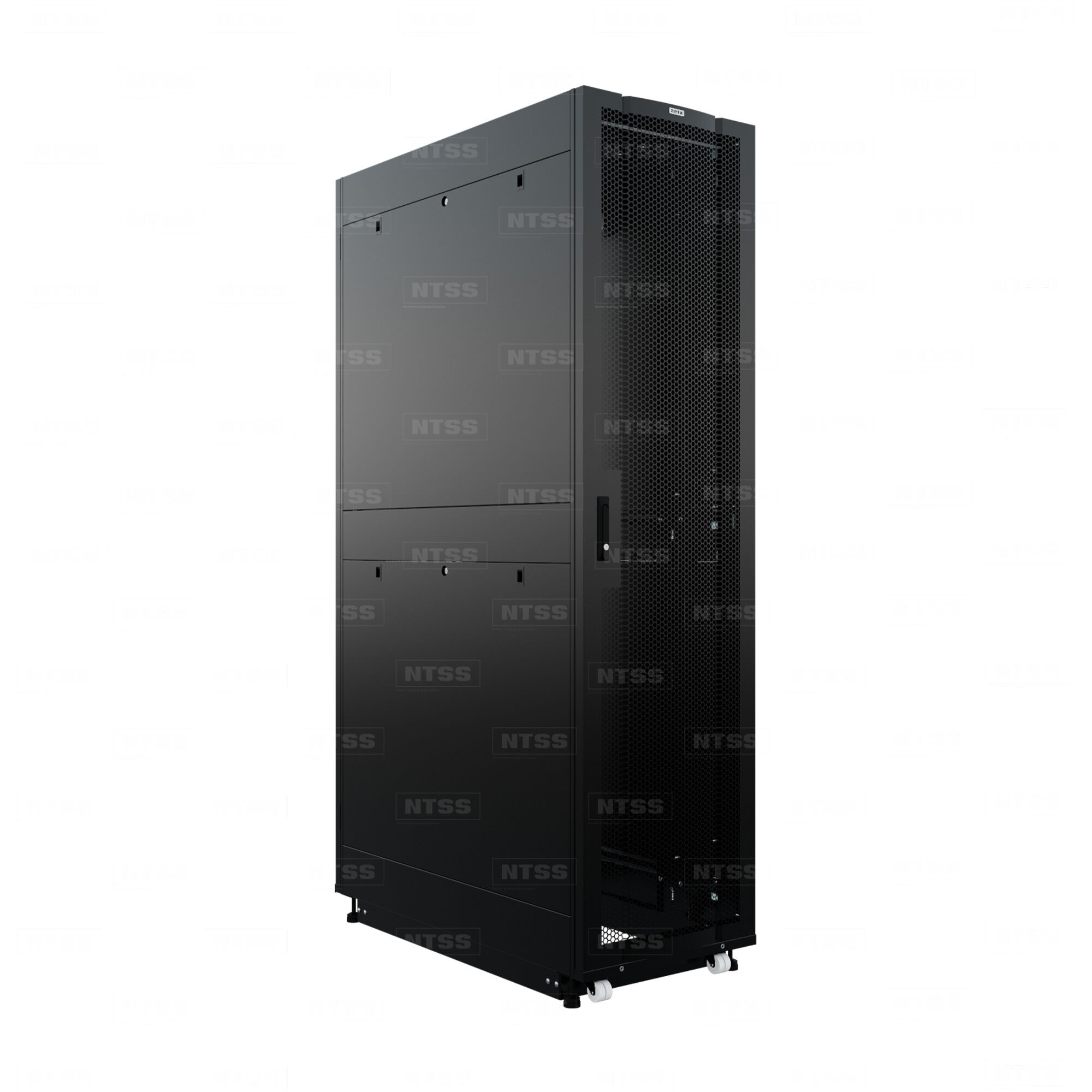 19" Напольный серверный шкаф NTSS ПРОЦОД PC 45U 600х1200 мм, передняя дверь перфорация, задняя дверь распашная двойная п
