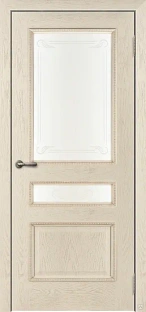 Межкомнатная дверь Трио-2 массив Сосны комплект #1