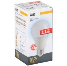 Лампа светодиод. LED 11Вт Е27 4000К ИЭК LLE-A60-11-230-40-E27-3