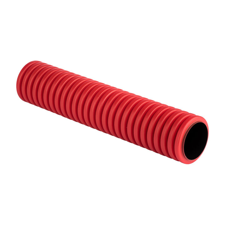 Труба ПНД гофро d=110 двухст. цвет красный (50м) с протяжкой ИЭК CTG12-110-K04-050-R