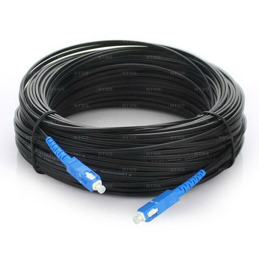 Сборка кабельная 4pc, SC/UPC-SC/UPC 9/125мкм G.657A1, длина 60м, вывод 0.4м, буфер 3мм (NTSS-FTTH4-3-BL) в бухте