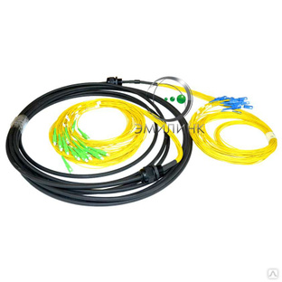 Сборка кабельная 8pc, FC/UPC-FC/UPC 9/125мкм, длина 70м, вывод 0.4м, буфер 3мм (NTSS-FO-D-IN/OUT-9-8-LSZH) в бухте #1