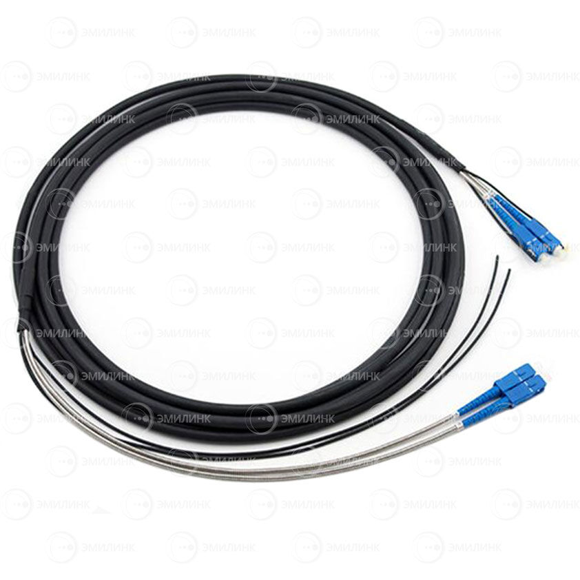 Сборка кабельная 8pc, SC/UPC-SC/UPC 9/125мкм, длина 60м, вывод 0.4м, буфер 3мм (NTSS-FO-BR-9-8-2.5-NU) в бухте