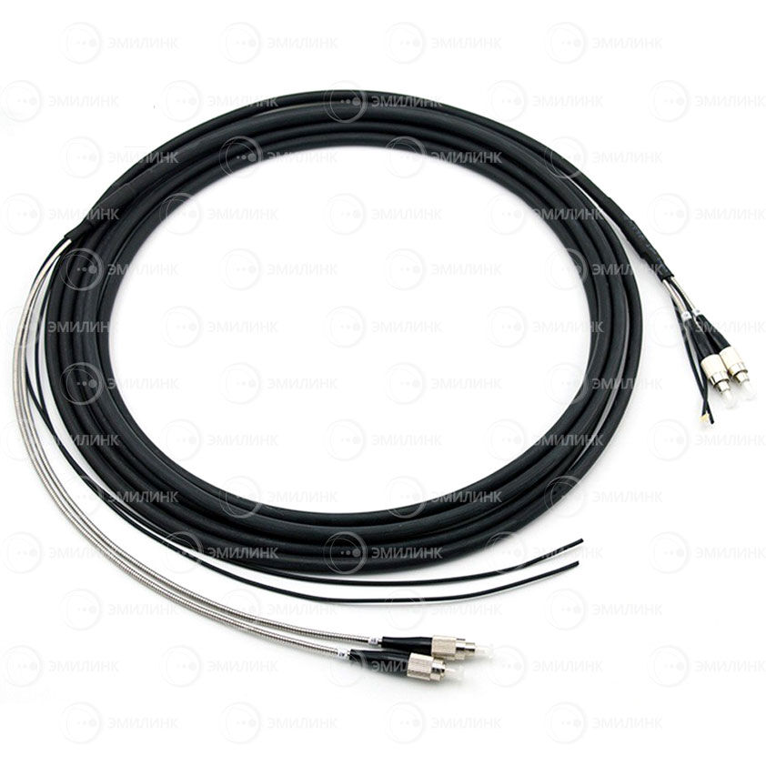 Сборка кабельная 8pc, FC/UPC-FC/UPC 9/125мкм, длина 50м, вывод 0.4м, буфер 3мм (NTSS-FO-BR-9-8-2.5-NU) в бухте