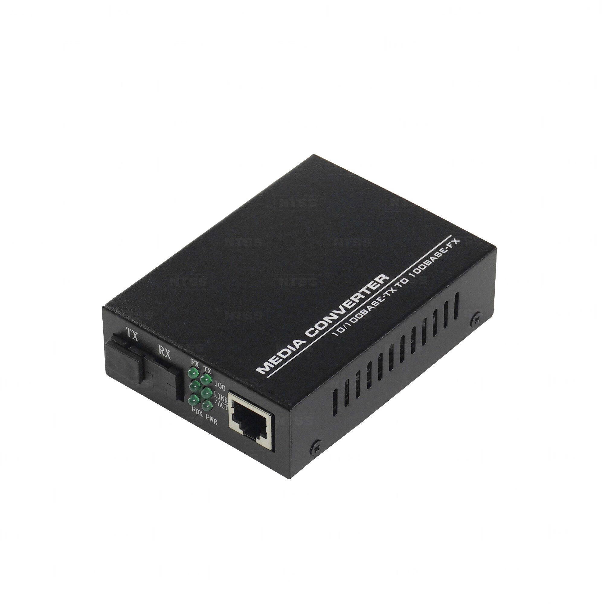 WDM медиаконвертер NTSS с RJ45 портом 10/100Base-T и 10/100Base-FX с разъемом SC, рабочая длина волны (передача/прием) 1