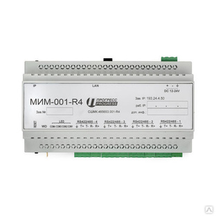 4-портовый преобразователь RS485/422-Ethernet МИМ-001-R4 ПИК ПРОГРЕСС 